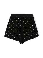 Balmain Kids mini short mini à ornements de perles - Noir