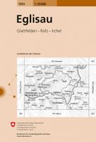 Wandelkaart - Topografische kaart 1051 Eglisau | Swisstopo - thumbnail