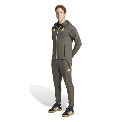 adidas Real Madrid Vis Tech Trainingspak Full-Zip Grijs Lichtgroen