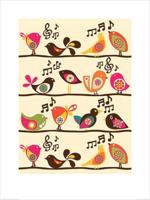 Kunstdruk Valentina Ramos - Singing Birds 60x80cm