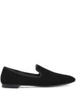 Giuseppe Zanotti mocassins Seymour en velours - Noir