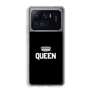 Queen zwart: Xiaomi Mi 11 Ultra Transparant Hoesje