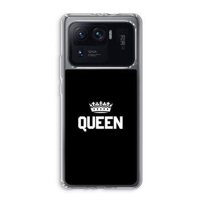 Queen zwart: Xiaomi Mi 11 Ultra Transparant Hoesje