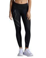2XU Light Speed Mid-Rise Compression hardloopbroek Zwart Reflecterend Dames