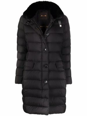 Moorer parka matelassée Vetiver à col montant - Noir