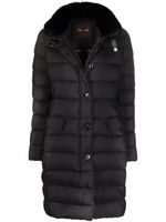 Moorer parka matelassée Vetiver à col montant - Noir
