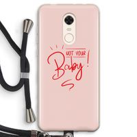 Not Your Baby: Xiaomi Redmi 5 Transparant Hoesje met koord