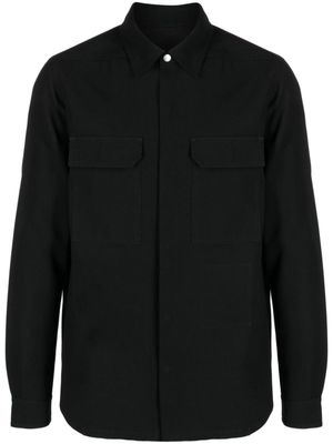 Rick Owens surchemise à poches plaquées - Noir