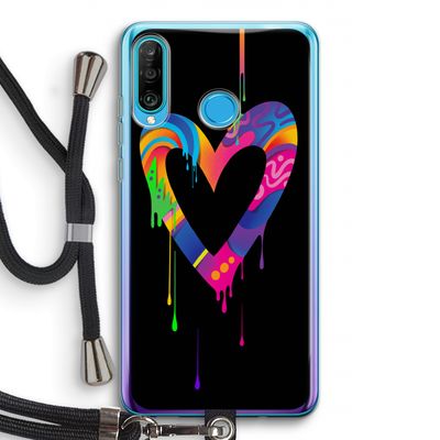 Melts My Heart: Huawei P30 Lite Transparant Hoesje met koord