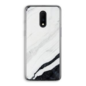 Elegante marmer: OnePlus 7 Transparant Hoesje