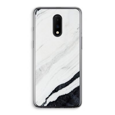Elegante marmer: OnePlus 7 Transparant Hoesje