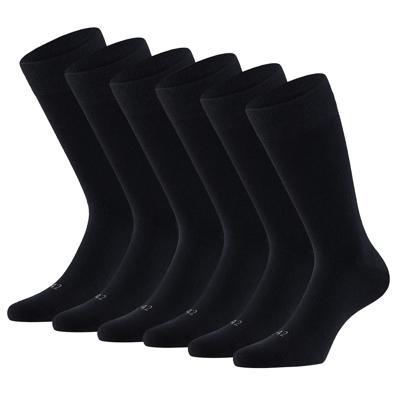 Apollo Merinowollen Sokken 6-pack Zwart-35/38