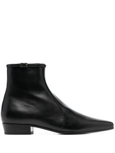 Saint Laurent bottines pointues à boucles - Noir