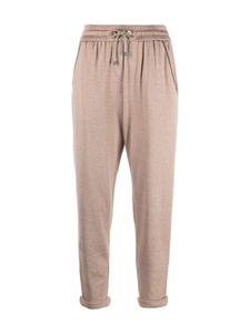 Brunello Cucinelli pantalon à coupe fuselée en coton mélangé - Tons neutres