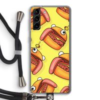 Hamburger: Samsung Galaxy S21 Plus Transparant Hoesje met koord