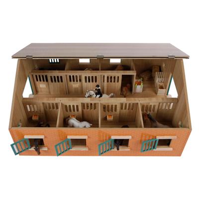 Kids Globe globe paardenstal met 7 boxen, 1:24