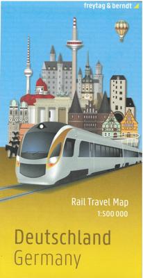 Spoorwegenkaart Duitsland | Freytag & Berndt