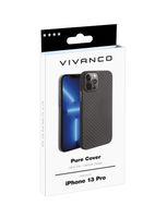 Vivanco Pure Backcover Apple iPhone 13 Pro Carbon Inductieve lading, Stootbestendig - thumbnail