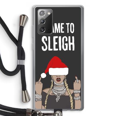 Came To Sleigh: Samsung Galaxy Note 20 / Note 20 5G Transparant Hoesje met koord