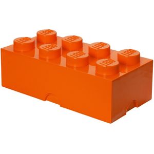 Room Copenhagen LEGO Storage Brick 8 Oranje opbergdoos