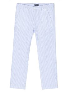 Il Gufo pantalon à rayures verticales - Bleu