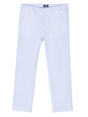 Il Gufo pantalon à rayures verticales - Bleu
