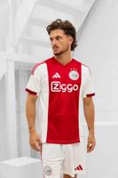 Ajax Shirt Thuis Senior 2025/2026 - Maat L - Kleur: RoodWit | Soccerfanshop