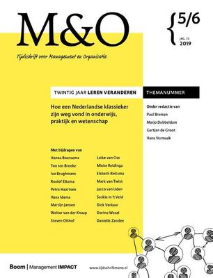 Twintig jaar Leren veranderen (themanummer M&O) - Gertjan de Groot - Paperback (9789462763814)