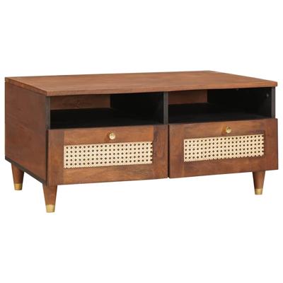 Salontafels Bruin 80 x 54 x 40 cm Bamboe en massief mango hout