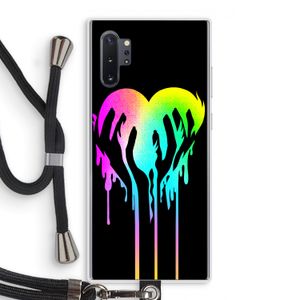 Hold My Heart: Samsung Galaxy Note 10 Plus Transparant Hoesje met koord