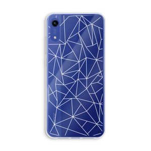 Geometrische lijnen wit: Honor Play 8A Transparant Hoesje