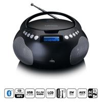 LENCO SCD-331BK - Draagbare Radio/CD/MP3 speler met USB en Bluetooth® - Radio op batterijen en lichtnet