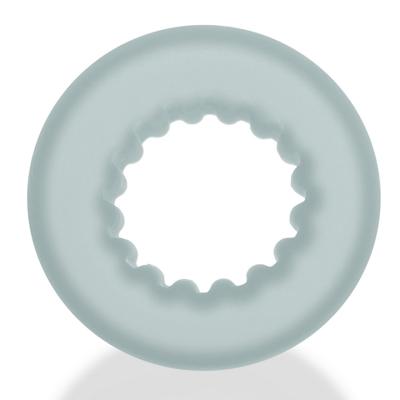 Oxballs Axis - Inner Ribbed Griphold Cockring - Duidelijk IJs