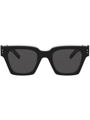 Dolce & Gabbana Eyewear lunettes de soleil d'inspiration wayfarer - Noir