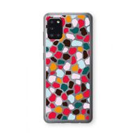 Colored Giraffe: Samsung Galaxy A31 Transparant Hoesje