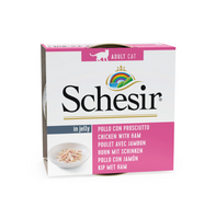 Schesir in Gelei Kip/Ham natvoer kat 85gr - thumbnail