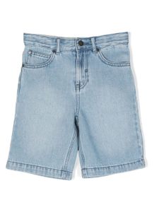 Stella McCartney Kids short en jean à coupe droite - Bleu