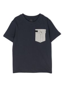 Fay Kids t-shirt à poche poitrine - Bleu