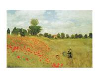 Kunstdruk Claude Monet - Les coquelicots 40x30cm