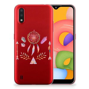 Samsung Galaxy A01 Telefoonhoesje met Naam Boho Dreamcatcher