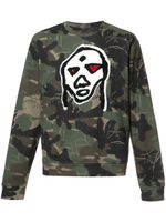 Haculla sweat à motif camouflage - Vert