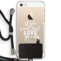 Partner in crime: iPhone 5 / 5S / SE Transparant Hoesje met koord