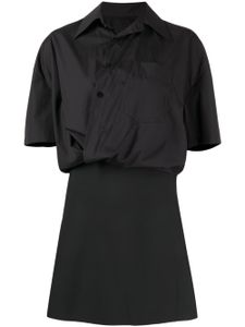 JNBY robe portefeuille à manches courtes - Noir