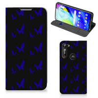 Motorola Moto G8 Power Hoesje met Magneet Vlinder Patroon - thumbnail