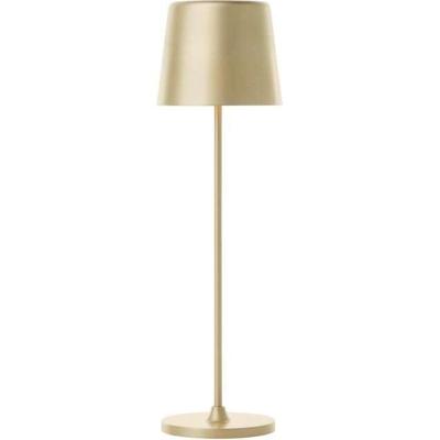 Buitentafellamp - BRILLIANT - KAAMI - Oplaadbaar - Mat goud - LED - 2W - 310lm - 3000K - DIM - USB - 3-Step DIM - IP54