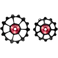 Cema derailleurwieltjes full keramisch shimano 12v zwart