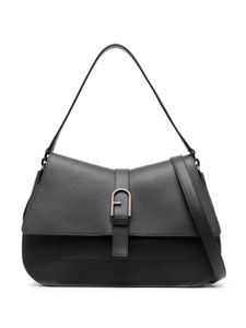 Furla grand sac Flow porté épaule en cuir - Noir