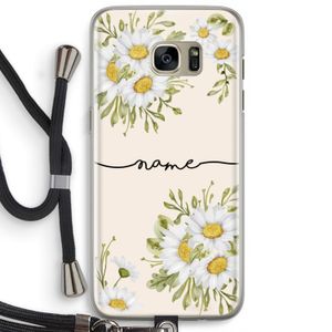 Daisies: Samsung Galaxy S7 Edge Transparant Hoesje met koord