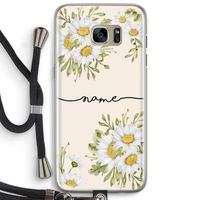 Daisies: Samsung Galaxy S7 Edge Transparant Hoesje met koord