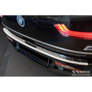 RVS Bumper beschermer passend voor BMW i3 (i01) Facelift 2017- 'Ribs' AV235487
